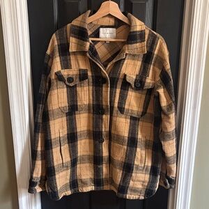 Lucky Brand Plaid Jacket / Top